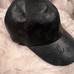 Louis Vuitton Black Monogram Cap